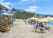 View of beachfront next to Fort St. Catherine