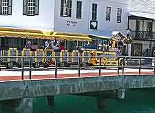 Photo showing the Ordnance land train for tourists