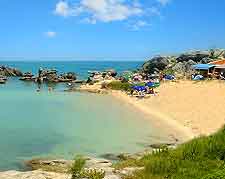 Photograph of the secluded Tobacco Bay