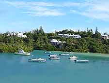 Photo showing the waterfront of Tucker's Town, St. George's Parish
