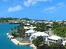 Aerial picture of accommodation on the coast of St. George's