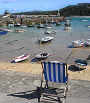 Photo of the harbour during the summer season