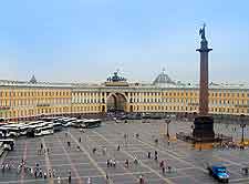 City view of St. Petersburg, showing the Dvortsovaya Ploshchad (Palace Square)
