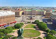 Aerial photo of the city