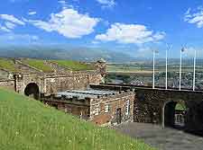 Photo of flags flying above Stirling Castle
