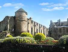 Picture of the Falkland Palace, a tourist attraction in Falkland, Fife, Scotland, nearby Stirling