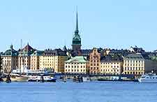 Closer view of the Stockholm Gamla Stan (Old City)