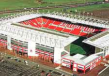 Aerial image of the Britannia Stadium