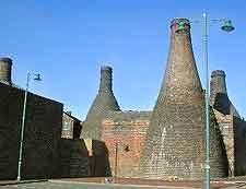 Image showing the famous bottle kilns at the Gladstone Pottery
