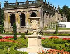 Trentham Gardens view, showing the summer floral displays