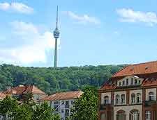 Picture of the Fernsehturm (Television Tower), a local landmark on the Jahnstrasse, Stuttgart