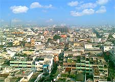 Panorama of the Medan skyline