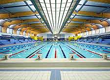 Picture of the Olympic swimming pool at the Sunderland Aquatic Centre