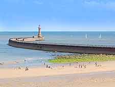 Picture of Roker Beach and its unusual pier