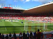 Stadium of Light photograph, showing the pitch and seating