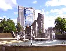 Photo of the Castle Square fountains