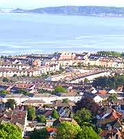 Aerial view of the Uplands area