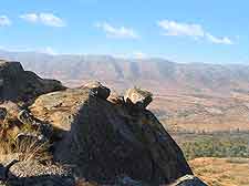 Further view of mountains and countryside plains in Swaziland