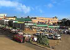 View of Manzini, a major urban centre in Swaziland