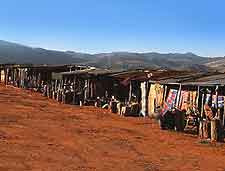 Photo of traditional market stalls in Swaziland