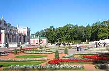 Further view of the formal planting at Kadriorg Park