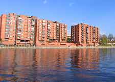 View of the Nasijarvi lakeshore in Tampere