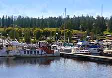 View of harbour at Virrat (Lomasaari Marttinen)