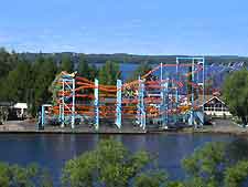 Image of rides at the Sarkanniemi Adventure Park