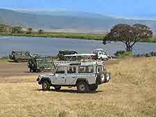 Picture of safari jeep at the Ngorongoro Crater
