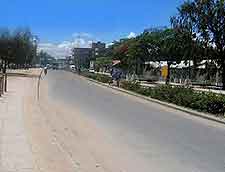 Photo of road leading into central Dodoma