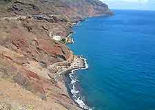 Scene of Tenerife's Black Sands Coast
