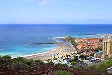 Aerial view of Tenerife's southern coastline
