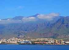 Scene of the Tenerife resort of Los Cristianos