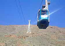 Image of cable car making the journey to and from Mount Teide, Tenerife