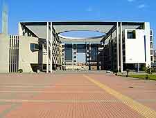 Photo of university building in the sunshine