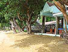 Photo showing lodging on the beach itself