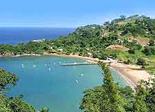 Aerial picture of Parlatuvier Bay