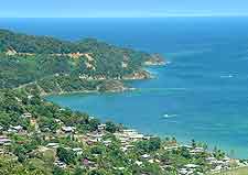 Bird's-eye image of Speyside Beach