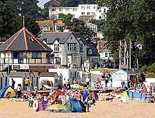 Photo showing families at Goodrington Sands