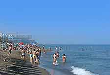 Crowded beach image