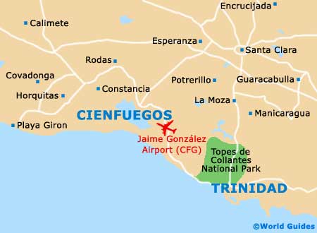 Trinidad de Cuba Area map