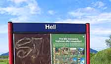 Photo of famous Hell sign