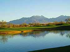 View from a golf course in Tucson