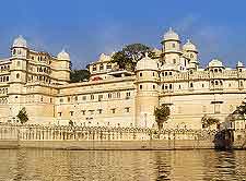 Photo showing Udaipur's beautiful city palace