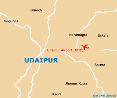 Udaipur map