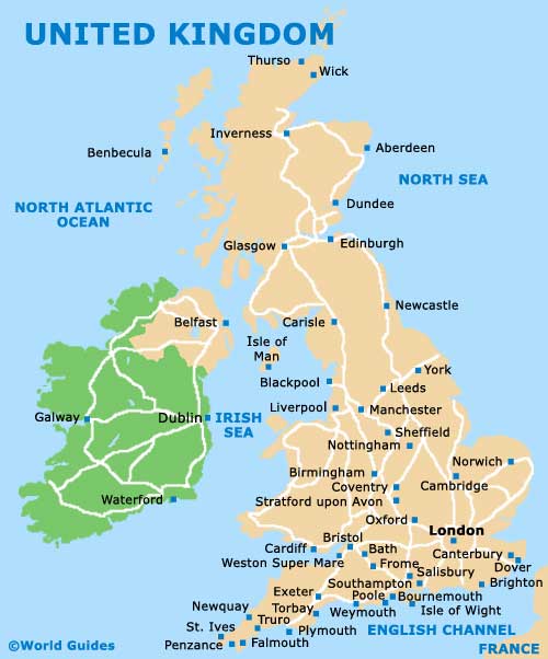 map of uk with cities. Orientation: Area Map of