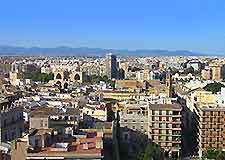 Aerial view overlooking Valencia