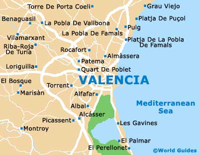 Small Valencia Map
