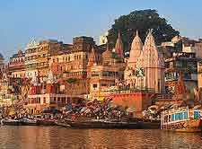 Picture of ghats along the River Ganges