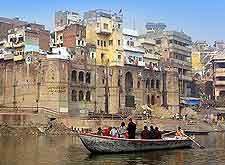 Photo of local boat on the River Ganges